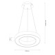 Κρεμαστό Φωτιστικό LED Union Χρυσό 40W 3CCT 3000K–4000K–6000K – Milagro ML1867