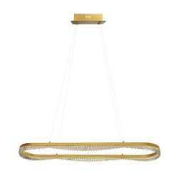 Κρεμαστό Φωτιστικό LED PRECIOSA 45W 4000K Χρυσό 120cm - Milagro ML1868