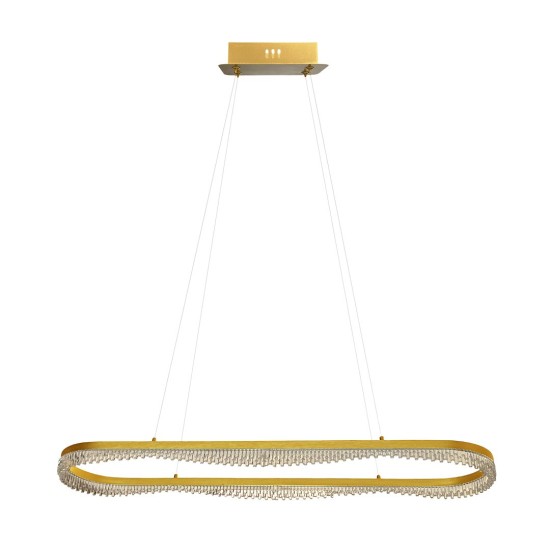 Κρεμαστό Φωτιστικό LED PRECIOSA 45W 4000K Χρυσό 120cm - Milagro ML1868