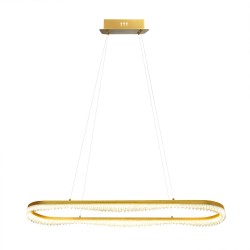 Κρεμαστό Φωτιστικό LED PRECIOSA 45W 4000K Χρυσό 120cm - Milagro ML1868