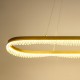 Κρεμαστό Φωτιστικό LED PRECIOSA 45W 4000K Χρυσό 120cm - Milagro ML1868
