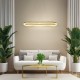 Κρεμαστό Φωτιστικό LED PRECIOSA 45W 4000K Χρυσό 120cm - Milagro ML1868