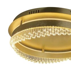 Πλαφονιέρα LED PRECIOSA 36W 4000K Χρυσή Ø43cm - Milagro ML1893