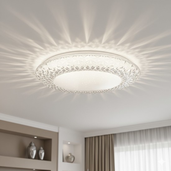 LED Πλαφονιέρα ROX 34W Ø48cm 4000K ML2053
