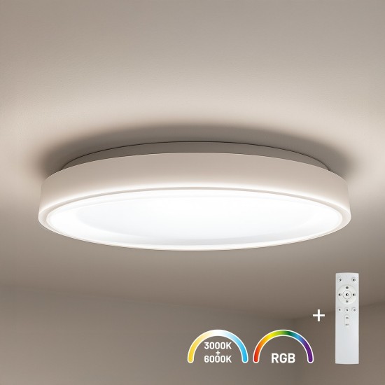 Πλαφονιέρα LED MELO RGBW 36W Ø39cm με Τηλεχειριστήριο