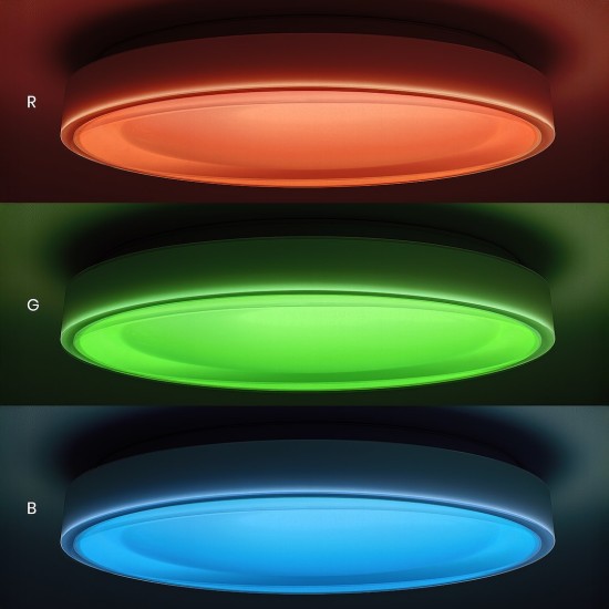 Πλαφονιέρα LED MELO RGBW 36W Ø39cm με Τηλεχειριστήριο