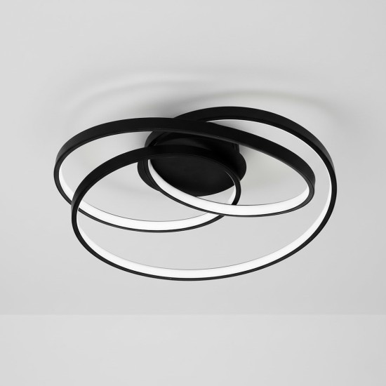 Φωτιστικό Οροφής TURNER LED 32W 1220lm 4000K Μαύρο