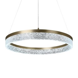 Μοντέρνο Κρεμαστό Φωτιστικό LED GALA Gold 25W Χρυσό