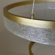 Μοντέρνο Κρεμαστό Φωτιστικό LED GALA Gold 54W Χρυσό
