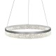 Μοντέρνο Κρεμαστό Φωτιστικό LED GALA Silver 25W Inox