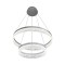 Μοντέρνο Κρεμαστό Φωτιστικό LED GALA Silver 54W Inox