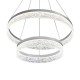 Μοντέρνο Κρεμαστό Φωτιστικό LED GALA Silver 54W Inox