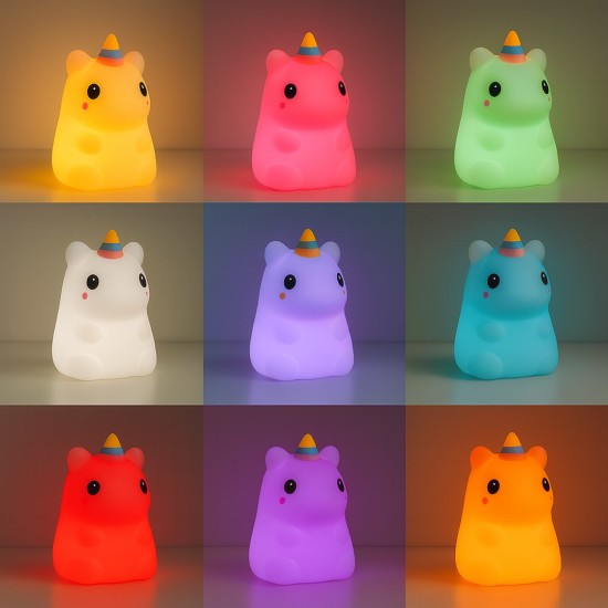 Παιδικό Φωτιστικό Νυκτός UNICORN LED RGB USB