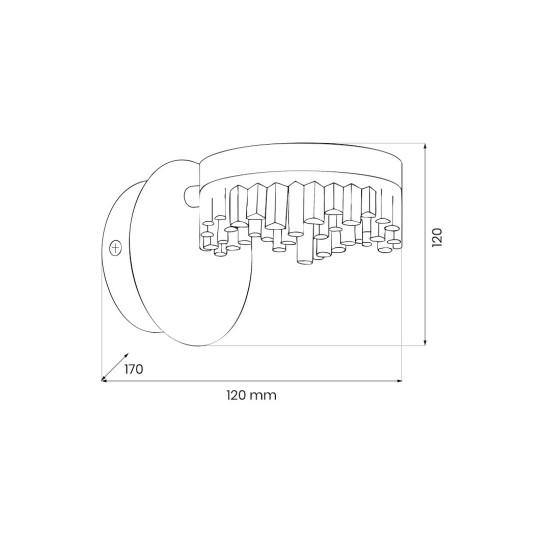 Απλίκα Τοίχου LED PRECIOSA 4W 4000K Χρυσή 12cm - Milagro ML2409 Απλίκα Τοίχου LED PRECIOSA 4W 4000K Χρυσή 12cm - Milagro ML2409