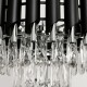 Κρυστάλλινο Πολύφωτο Cristal Chrome 5xE14 Μαύρο Χρώμιο