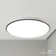 Πλαφονιέρα LED HUGO 21W/32W/42W 3CCT IP54 Μαύρη Ø45cm - Milagro ML2568