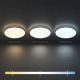 Πλαφονιέρα LED HUGO 21W/32W/42W 3CCT IP54 Μαύρη Ø45cm - Milagro ML2568
