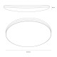 Πλαφονιέρα LED HUGO 21W/32W/42W 3CCT IP54 Μαύρη Ø45cm - Milagro ML2568