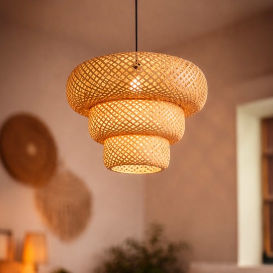 Κρεμαστό Φωτιστικό TULUM από Μπαμπού 1xE27 Ø35cm - Milagro ML2586 Κρεμαστό Φωτιστικό TULUM από Μπαμπού 1xE27 Ø35cm - Milagro ML2586