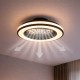 Πλαφονιέρα LED με Ανεμιστήρα Blast 24W + 15W Μαύρο Λευκό