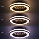 Πλαφονιέρα LED με Ανεμιστήρα Blast 24W + 15W Μαύρο Λευκό