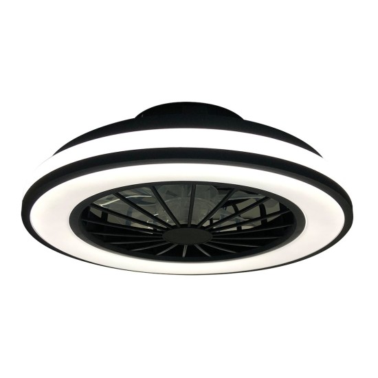 Πλαφονιέρα LED με Ανεμιστήρα Blast 24W + 15W Μαύρο Λευκό