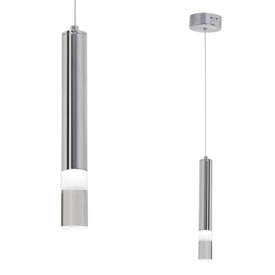 Κρεμαστό Φωτιστικό LED ICE 5W Χρώμιο 4000K