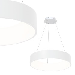 Κρεμαστό Φωτιστικό LED Ohio 40W Ø45cm CCT 3000K-6000K Λευκό - Milagro ML6357