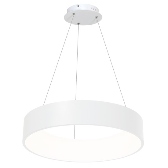 Κρεμαστό Φωτιστικό LED Ohio 40W Ø45cm CCT 3000K-6000K Λευκό - Milagro ML6357