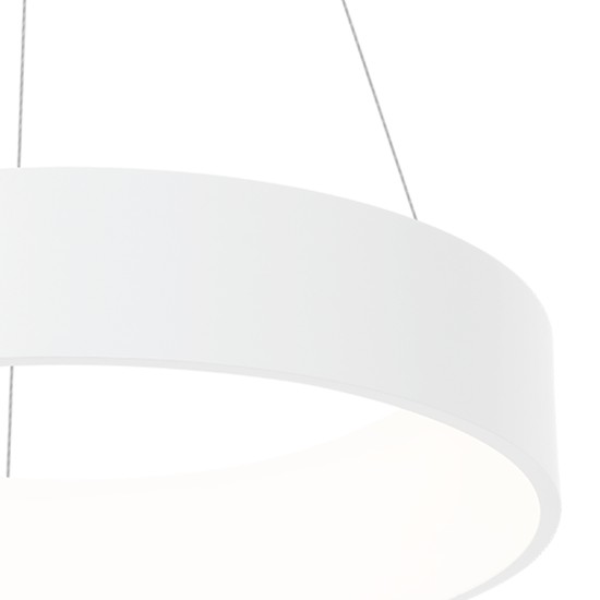 Κρεμαστό Φωτιστικό LED Ohio 40W Ø45cm CCT 3000K-6000K Λευκό - Milagro ML6357