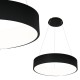 Κρεμαστό Φωτιστικό LED Ohio 40W Ø45cm CCT 3000K-6000K Μαύρο - Milagro ML6358