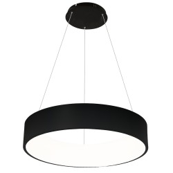 Κρεμαστό Φωτιστικό LED Ohio 40W Ø45cm CCT 3000K-6000K Μαύρο - Milagro ML6358