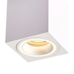 Επιφανειακό Σποτ Οροφής Bima Ring Square 1xGU10 8×8cm – Λευκό