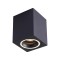 Επιφανειακό Σποτ Οροφής Bima Ring Square 1xGU10 8×8cm – Μαύρο