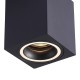 Επιφανειακό Σποτ Οροφής Bima Ring Square 1xGU10 8×8cm – Μαύρο