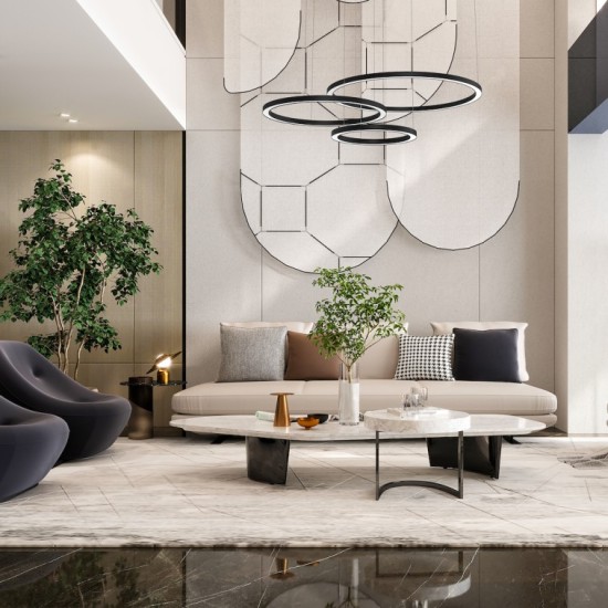 Κρεμαστό Φωτιστικό LED Galaxia Μαύρο 85W 3500K – Milagro ML8789