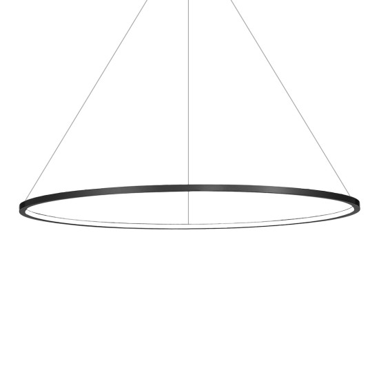 Κρεμαστό Φωτιστικό LED Milagro Saturno ML8862 Μαύρο Ø100 cm – 57W 4000K