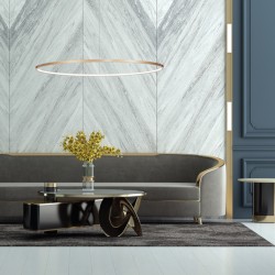 Κρεμαστό Φωτιστικό LED Milagro Saturno Gold ML8863 Χρυσό Ø100 cm – 57W 4000K