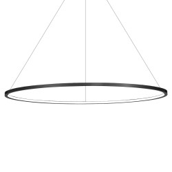 Κρεμαστό Φωτιστικό LED SATURNO 65W 4000K Μαύρο Ø120cm - Milagro ML8864