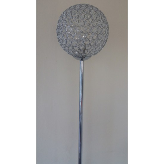 Φωτιστικό δαπέδου N.1008 με κρυστάλλινη μπάλα.