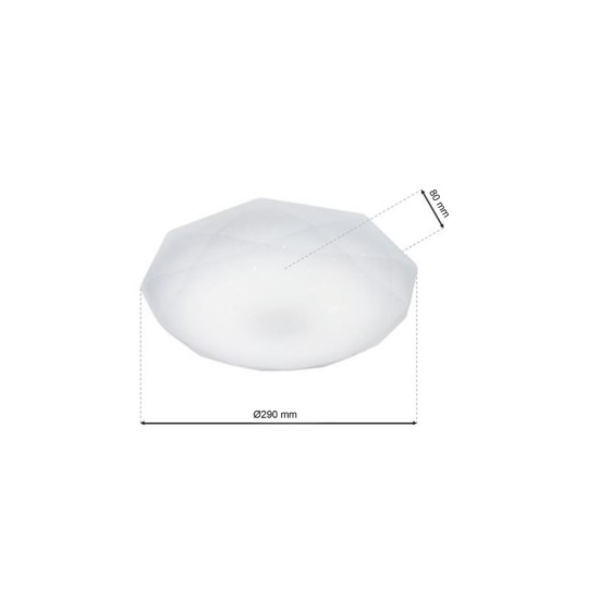 Πλαφονιέρα LED 12W ΗΕΧ ΕΚ76188 4000Κ Πλαφονιέρα LED 12W ΗΕΧ ΕΚ76188 4000Κ