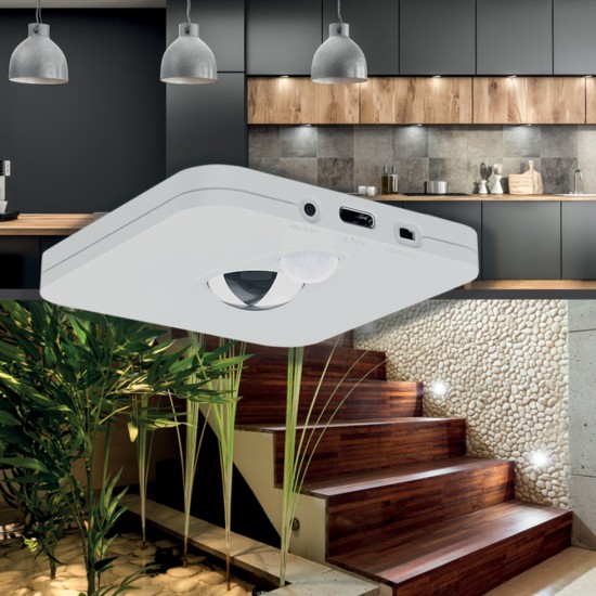 Φωτιστικό Σκάλας Κάτω Ντουλάπας USB Stanley White 3CCT 7,5*7,5cm EKB1391 Φωτιστικό Σκάλας Κάτω Ντουλάπας USB Stanley White 3CCT 7,5*7,5cm EKB1391