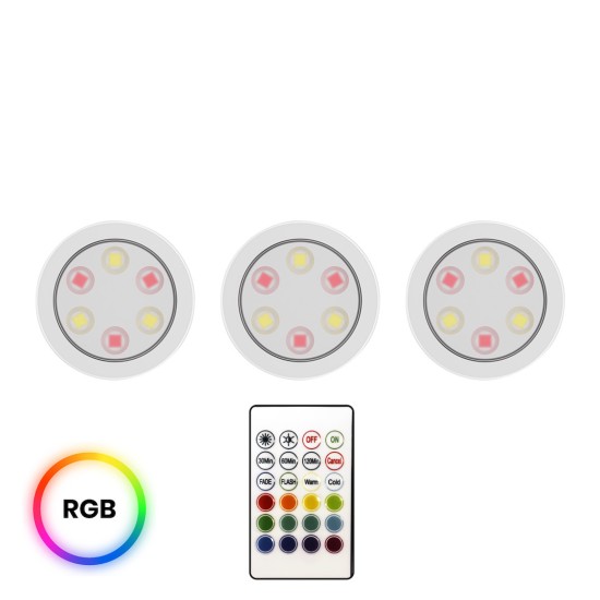 ΦΩΤΙΣΤΙΚΟ ΜΠΑΤΑΡΙΑΣ Jojo RGB Under Cabinet Light + 3-Pack 3000/6000K ΦΩΤΙΣΤΙΚΟ ΜΠΑΤΑΡΙΑΣ Jojo RGB Under Cabinet Light + 3-Pack 3000/6000K