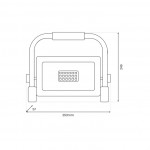 ΦΟΡΗΤΟΙ ΠΡΟΒΟΛΕΙΣ LED ΕΡΓΑΣΙΑΣ 50W 4000K IP65