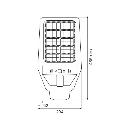 ΦΩΤΙΣΤΙΚΟ Ηλιακό SOLAR Kers II 300W 1200lm 6500K