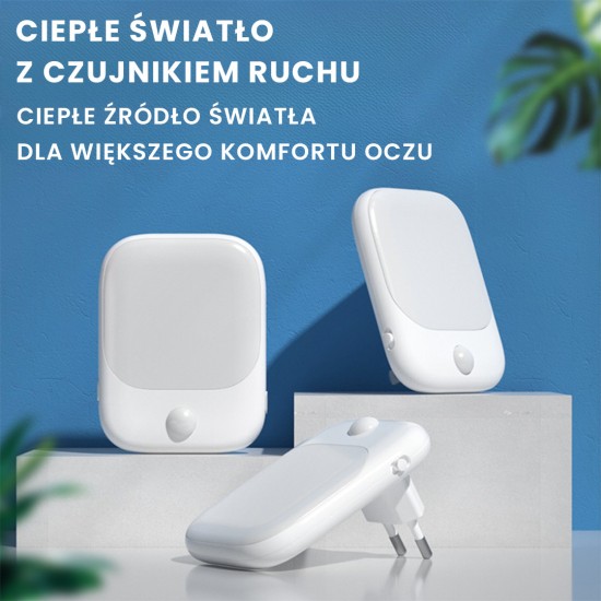 Φωτάκι νυκτός Pati 2700K + PIR Plug-in Φωτάκι νυκτός Pati 2700K + PIR Plug-in