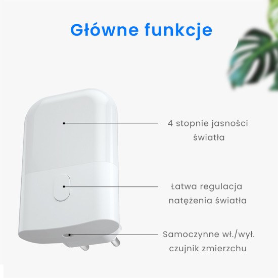 Φωτιστικό Νυκτός Kama Plug-in 2700K