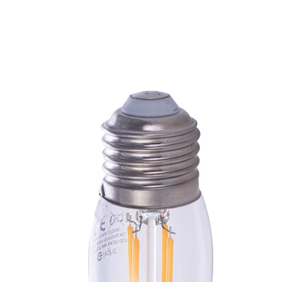 LED FILAMENT BULB 4W C37 E27 2700K