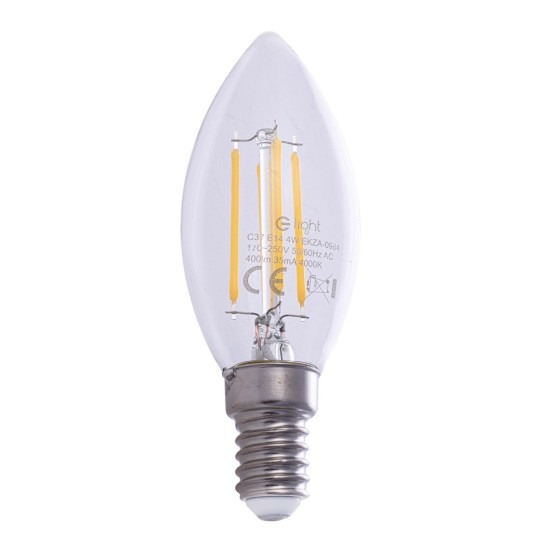 ΛΑΜΠΑ LED FILAMENT BULB 4W E14 4000K