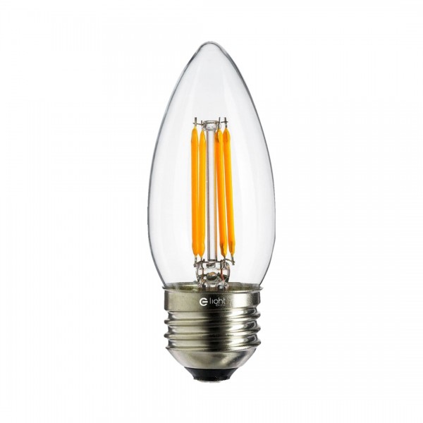 LED FILAMENT BULB 4W C37 E27 4000K